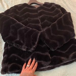 Beautiful Faux fur cocktail jacket